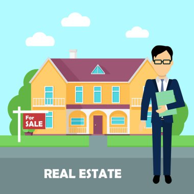 İş yerinde emlak komisyoncusu. Satılık Bina