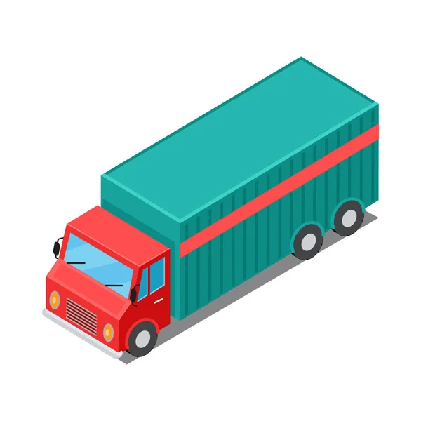 貨物に特化した配信バン トラック — ストックベクタ