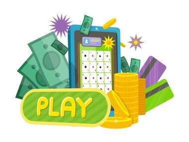 Online oyunlar Web Banner Oynat düğmesini ile izole.