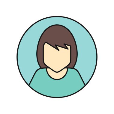 Genç kadın özel Avatar simge