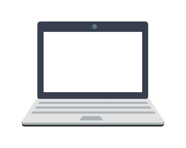 Plochá ikona notebooku — Stockový vektor