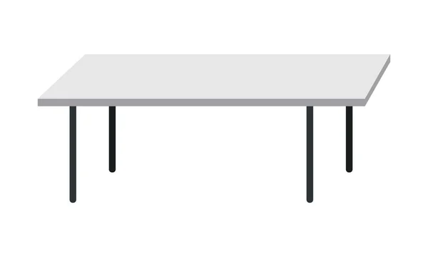 Üres konyhaasztal elszigetelt fehér Background — Stock Vector