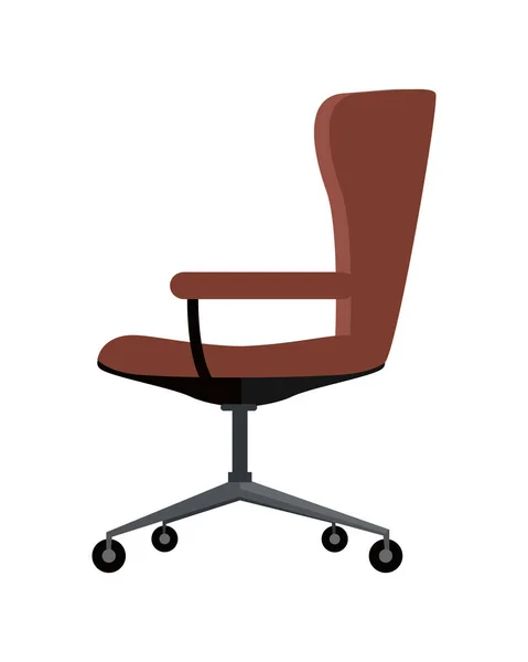 上白孤立的办公室椅子上图标符号. — 图库矢量图片