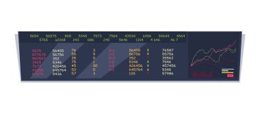 Borsa endeksi kavramı vektör izleme