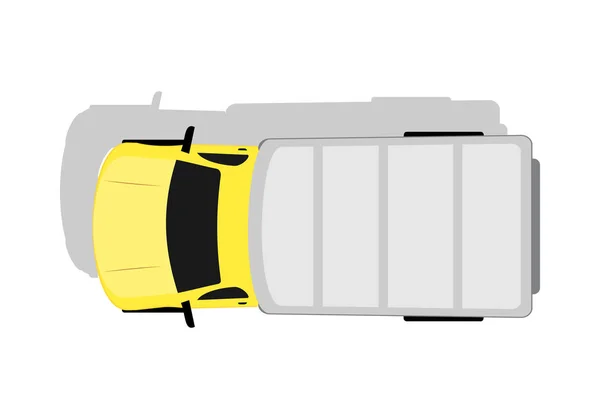 車バン トップ フラット デザイン ベクトル図 — ストックベクタ