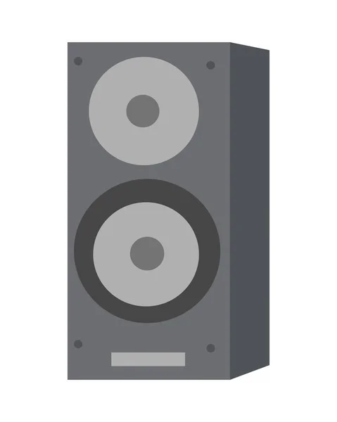 Haut-parleur musical isolé. Amplificateur acoustique . — Image vectorielle