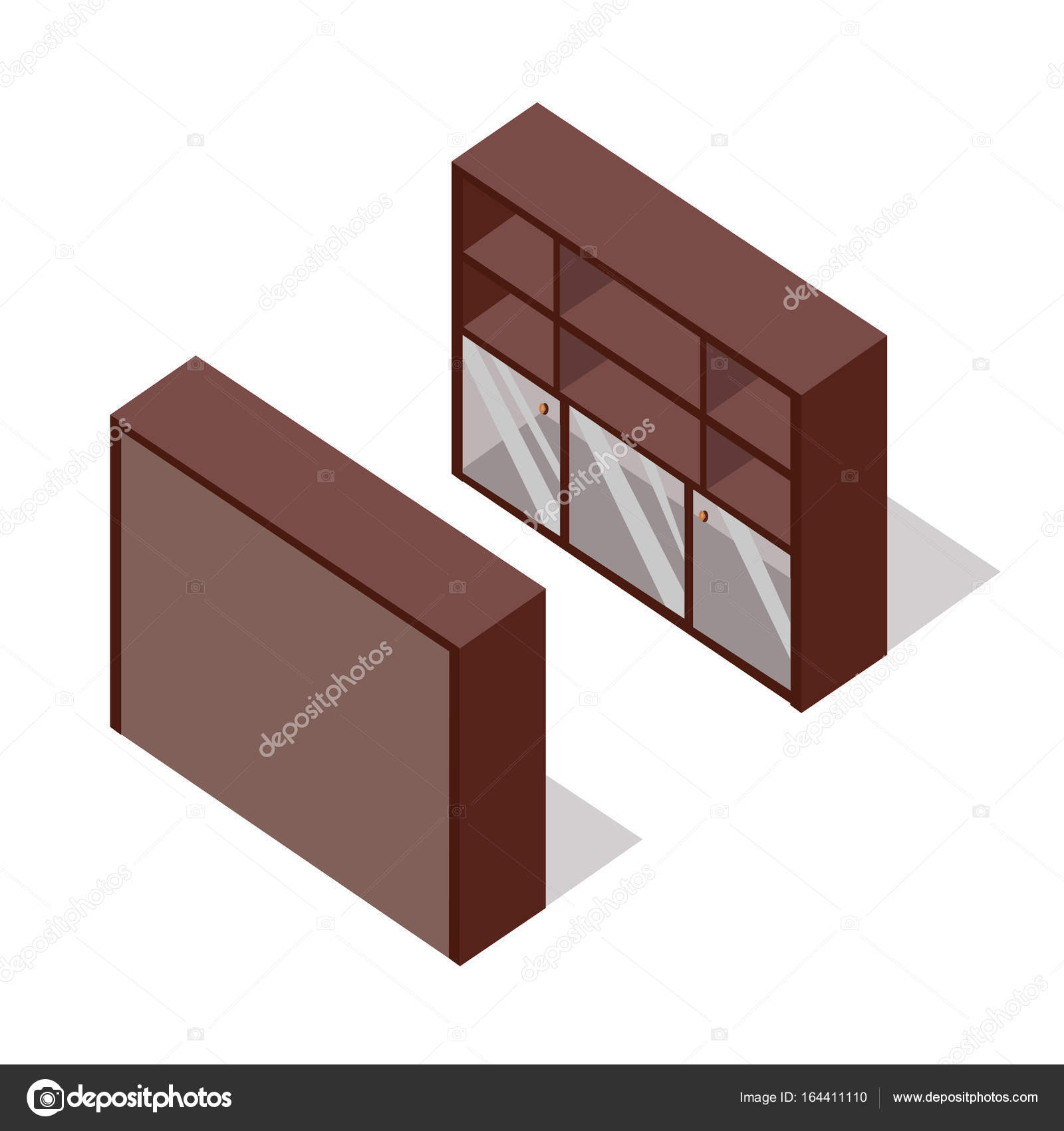 Rack Vector Illustration in Isometric Projection Stock Vector Image by ...