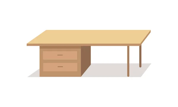 Ilustración de vectores de mesa en diseño plano — Archivo Imágenes Vectoriales