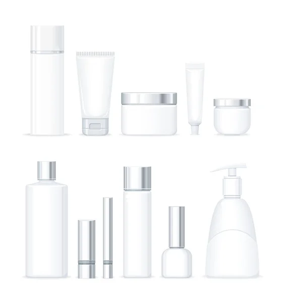 Set of Organic Series Cosmetic — Stock Vector