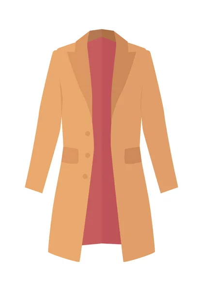 Winter, Autumn Coat or Trench Coat — Stock Vector