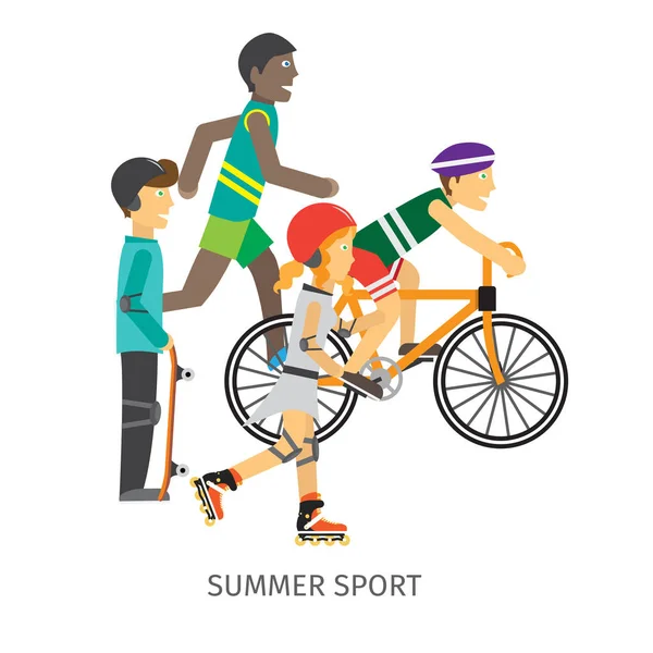 Літній Спорт банер — стоковий вектор