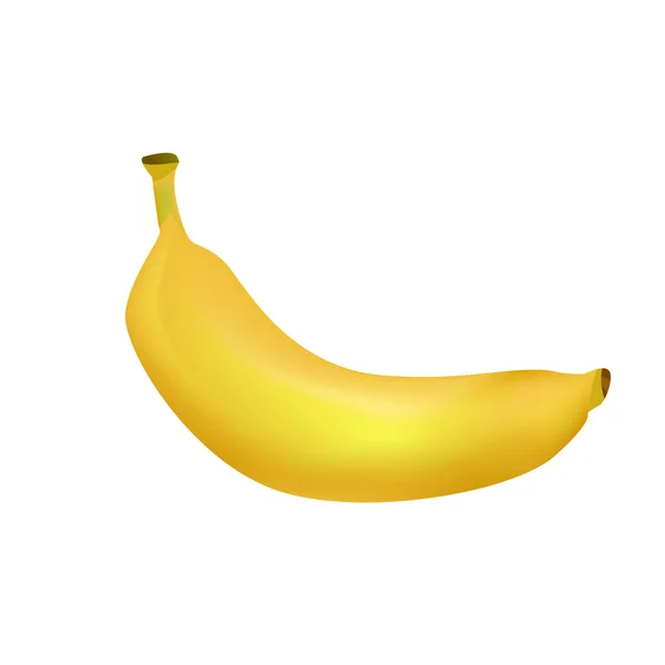 Ripe Banana realistica illustrazione vettoriale — Vettoriale Stock