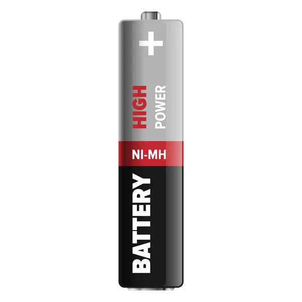 Hög effekt kompakt Ni-Mh batteri Illustration — Stock vektor