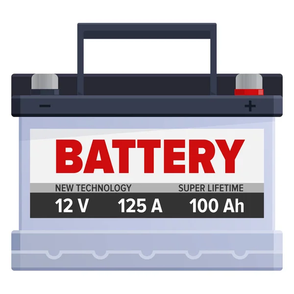 Krachtige draagbare batterij geïsoleerd illustratie — Stockvector