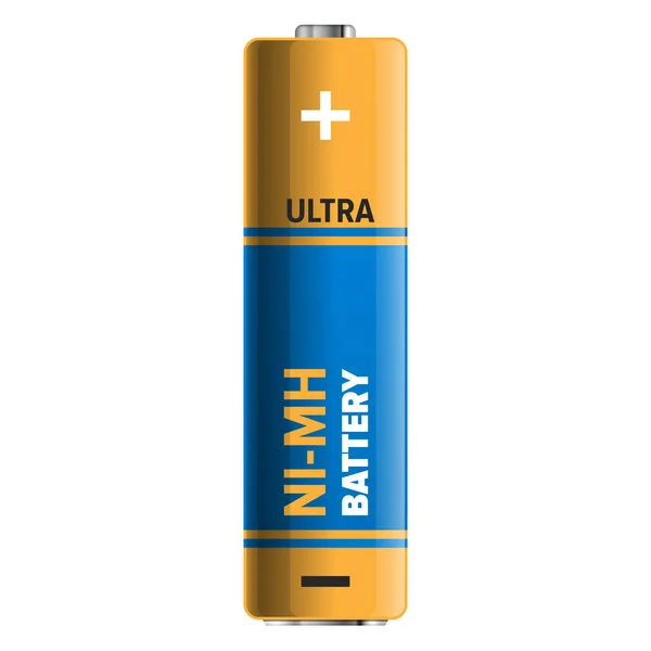 Kraftfull och kompakt Ni-Mh batteri Illustration — Stock vektor