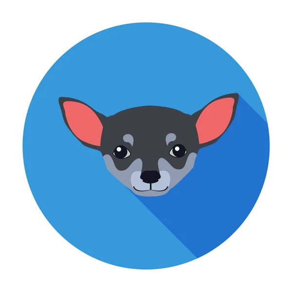 Kis orr-ból kutya Chihuahua rajzfilm rajz — Stock Vector
