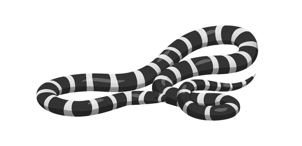 Slither Banded Sea Krait icono de la serpiente — Archivo Imágenes Vectoriales