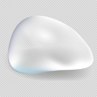 Su damlacığı açık sınırları olmayan yuvarlak şekil