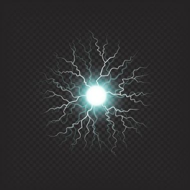 Topu Lightning'ler gerçekçi etkisi ile kör