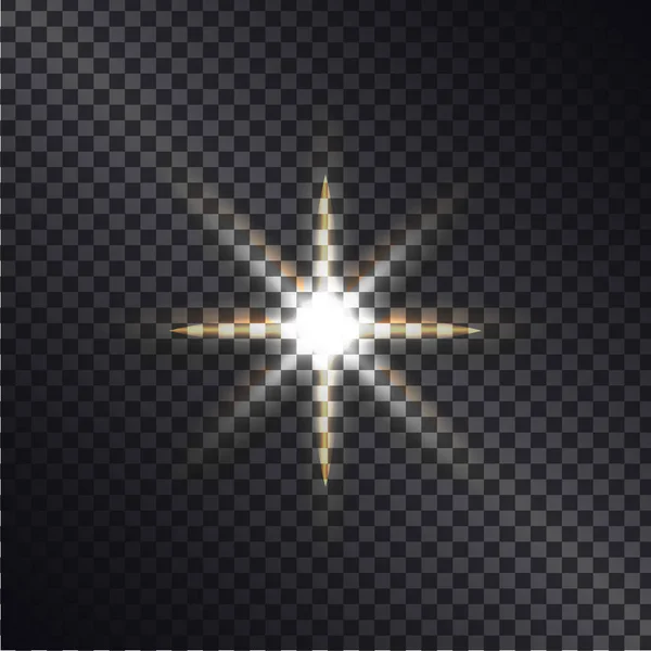 明るい星の影響のグラフィック デザインのベクトル. — ストックベクタ