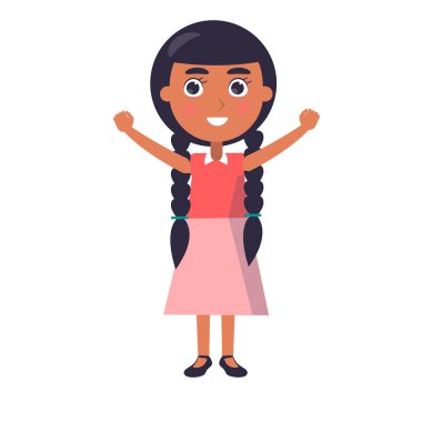 Hint gülümseyen kız mutlu çocuk günü dilek.