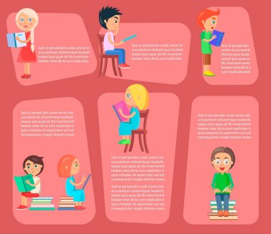 Çocuk okuma kitaplar küçük resimler metinle