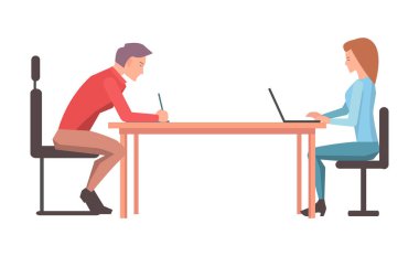 İki karakter tartışmak onların Proje çizimi