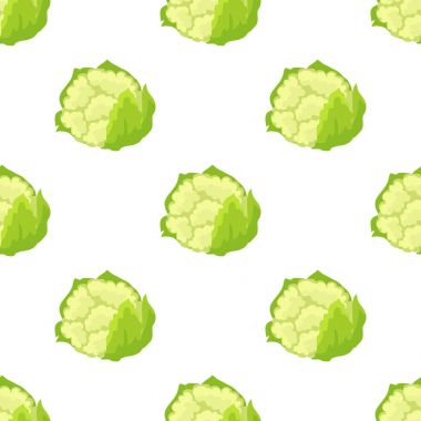 Karnabahar izole Dikişsiz sonsuz desen