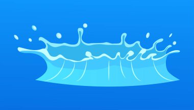 Mavi Crystal su sıçramalarına ile sulu dere.