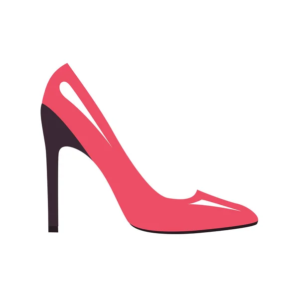 Stijlvolle roze Stilleto schoen geïsoleerd illustratie — Stockvector