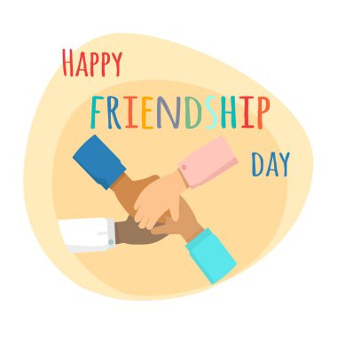 Mutlu dostluk günü. Inernational arkadaşlık