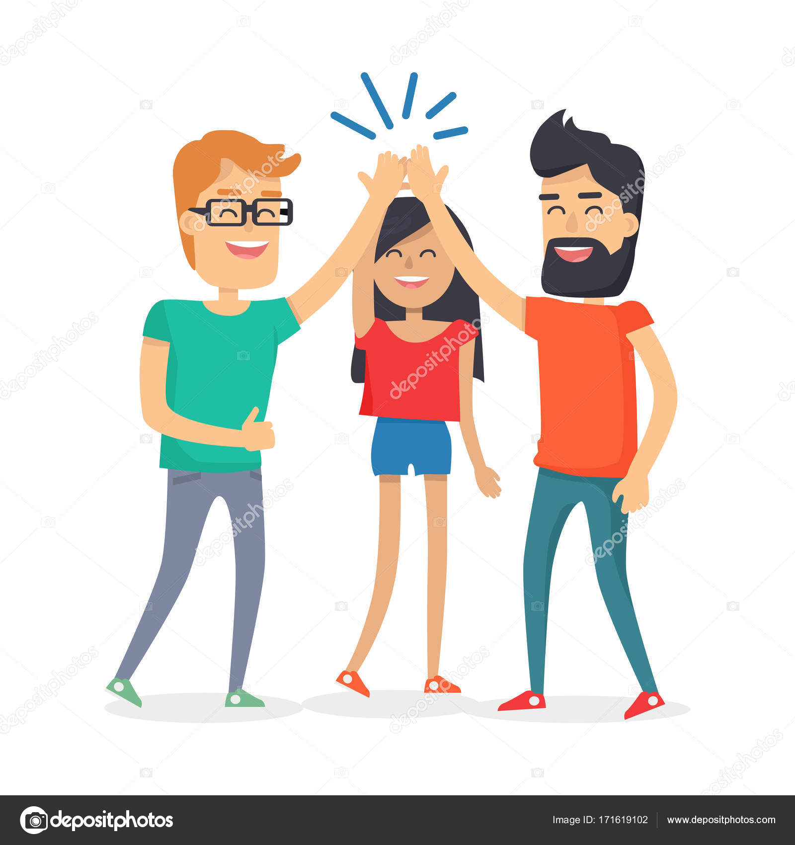 Best Friends Spend Fun Time. Friendship Day Flat Stock Vector Image by ©robuart #171619102 Best Friends Spend Fun Time. Friendship Day Flat Stock Vector Image by ©robuart #171619102