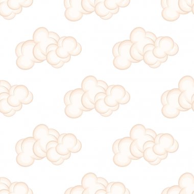 Gür pembe bulutlar, vektör ile Seamless Modeli