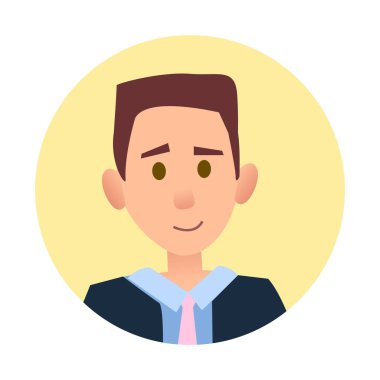 Litttle çocuk portre sarı daire çizimde