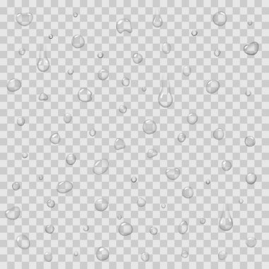 Yağmur ile Seamless Modeli izole vektör damla