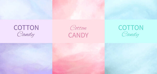 Хлопок конфеты Фон в фиолетовый, розовый и синий
