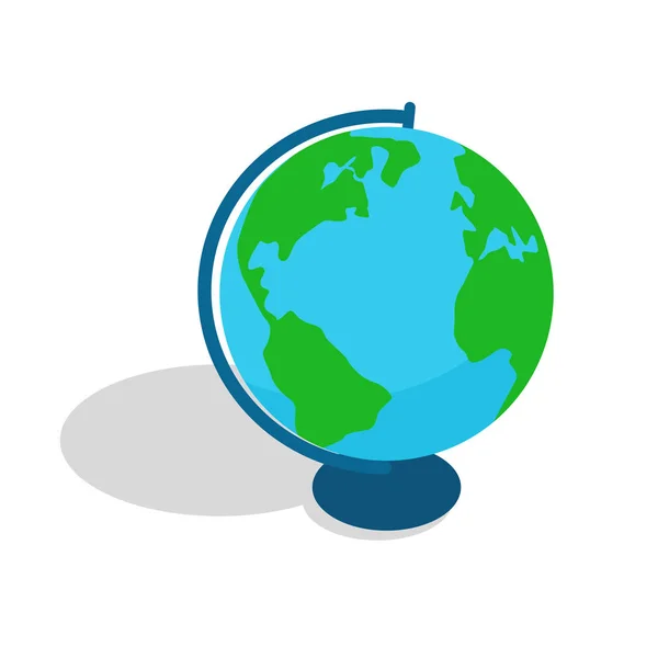 Geografische Globe bolvormige of afgeronde Object — Stockvector