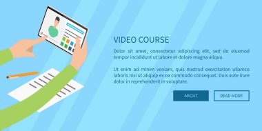 Tablet Holding eller konseptiyle video ders