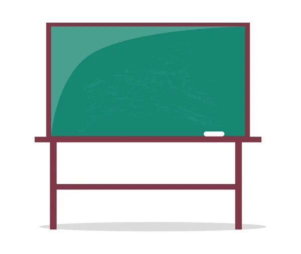 Tebeşir vektör çizim parçası ile boş yazı tahtası — Stok Vektör