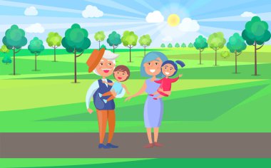 Mutlu dedesi üst düzey çift Holding çocuk