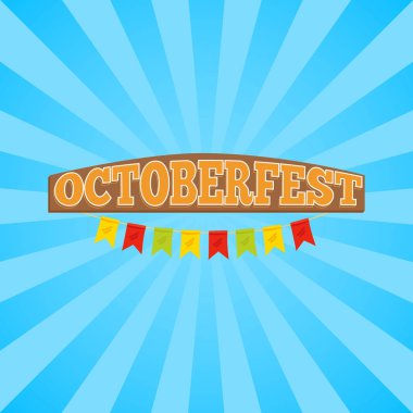 Oktoberfest Promo afiş vektör çizim.