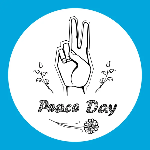 International Peace Day Poster 21 September 2017 — Stock Vector