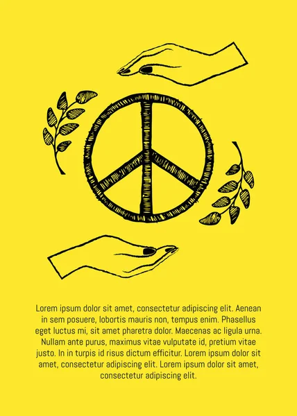 Journée internationale de la paix Illustration vectorielle — Image vectorielle