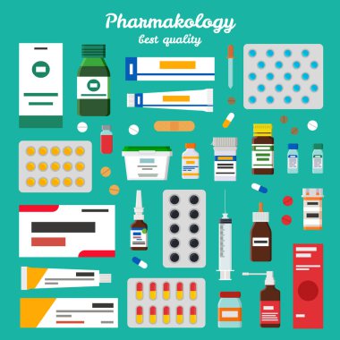 Pharmacology Best Quality Vector Illustration clipart