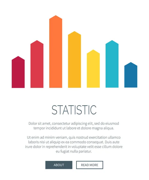 Statistic Representation Design for Web Page — Stock Vector