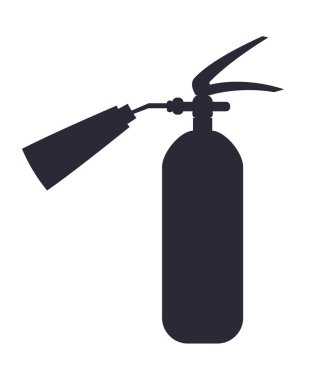 Karbon dioksit söndürücü illüstrasyon izole