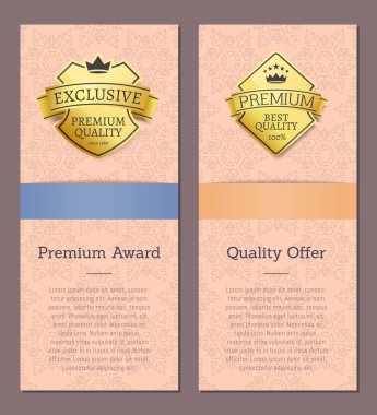 Altın etiket metni vektör çizim ile ayarla