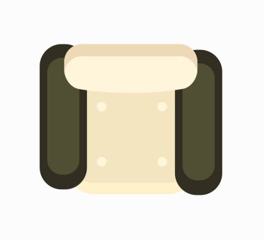 Siyah ve beyaz koltuk vektör çizim