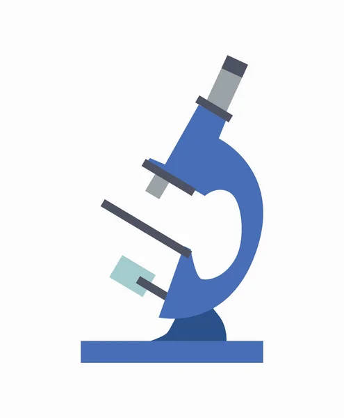 Closeup da ilustração do vetor do microscópio azul — Vetor de Stock