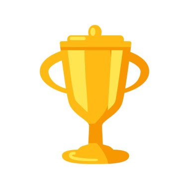 Altın Ödülü Kupası simge vektör çizim